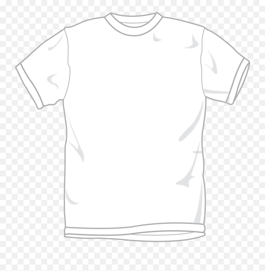 White T Shirt Clipart Png Active Black - shirt Png
