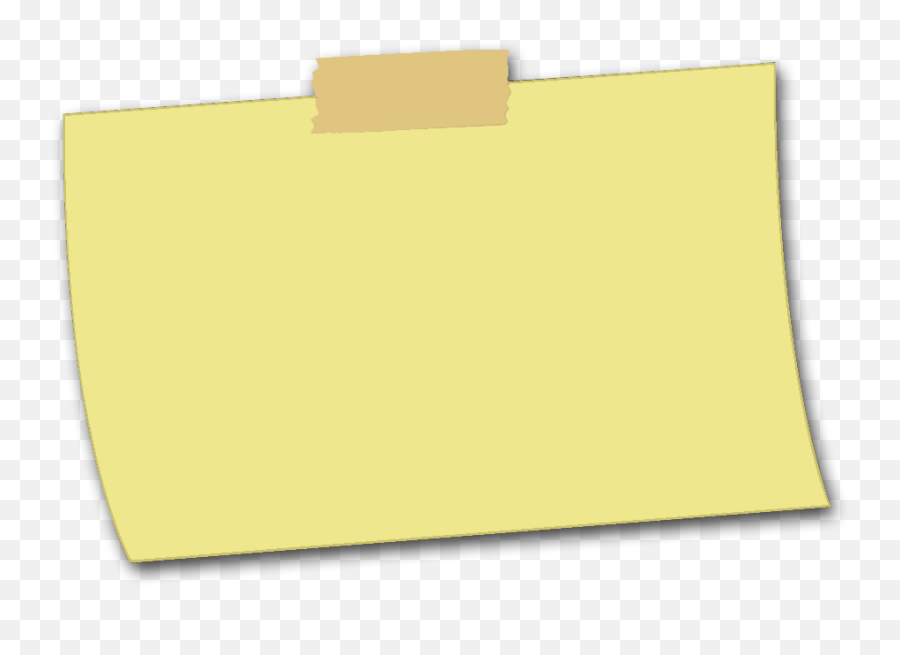 Note Clipart Posted Transparent Free - Rectangle Sticky Note Png,Notes Png
