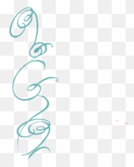 Download Hd Decorative Line Blue Png - Left Side Border Transparent Background