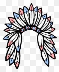 Native American Headdress Transparent - Native American Headdress Clipart Png,Headdress Png