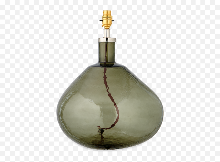 Recycled Green Smoke Glass Baba Table Lamp - Little Mill House Png,Green Smoke Png