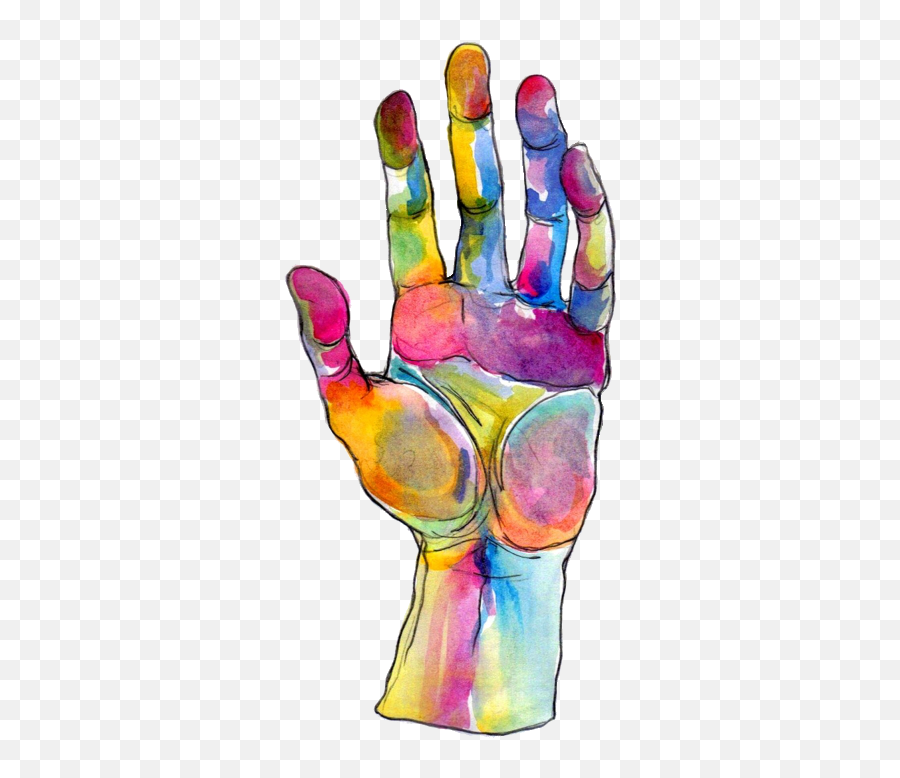 Art Png Tumblr 2 Image - Watercolour Hand,Art Transparent