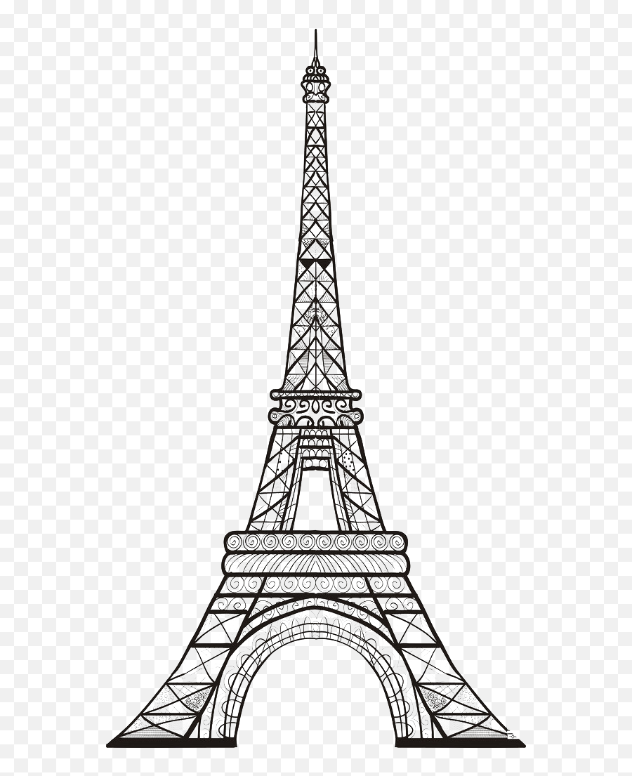 Eiffel Tower Png - Realistic Eiffel Tower Drawing,Eiffel Tower Png