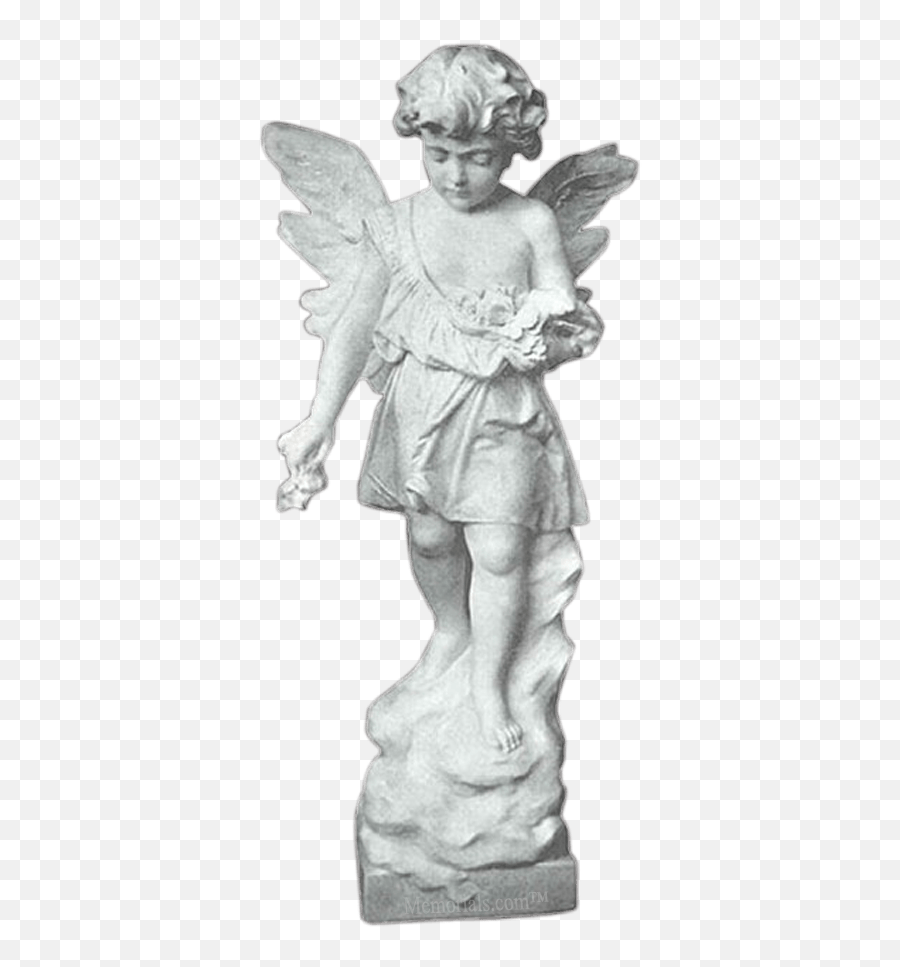 Tranquil Angel Granite Statue - Fairy Png,Angel Statue Png