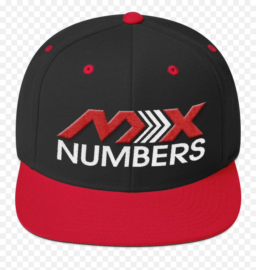 Mxnumbers Snapback Hat With Green Undervisor - Red With White Arrow Logo Baseball Cap Png,Arrow Logo