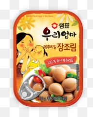 Braised Quail Eggs In Soy Sauce Sempio - Korean Quail Eggs Png,Quail Png