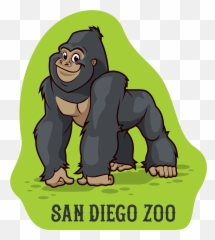 Download Transparent Gorilla Cartoon Png