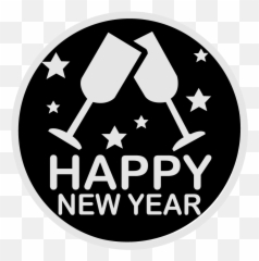 Happy New Year - Circle png