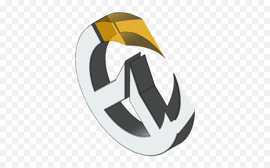 Overwatch Logo 3d Cad Model Library Grabcad - Emblem Png,Overwatch Logo Png