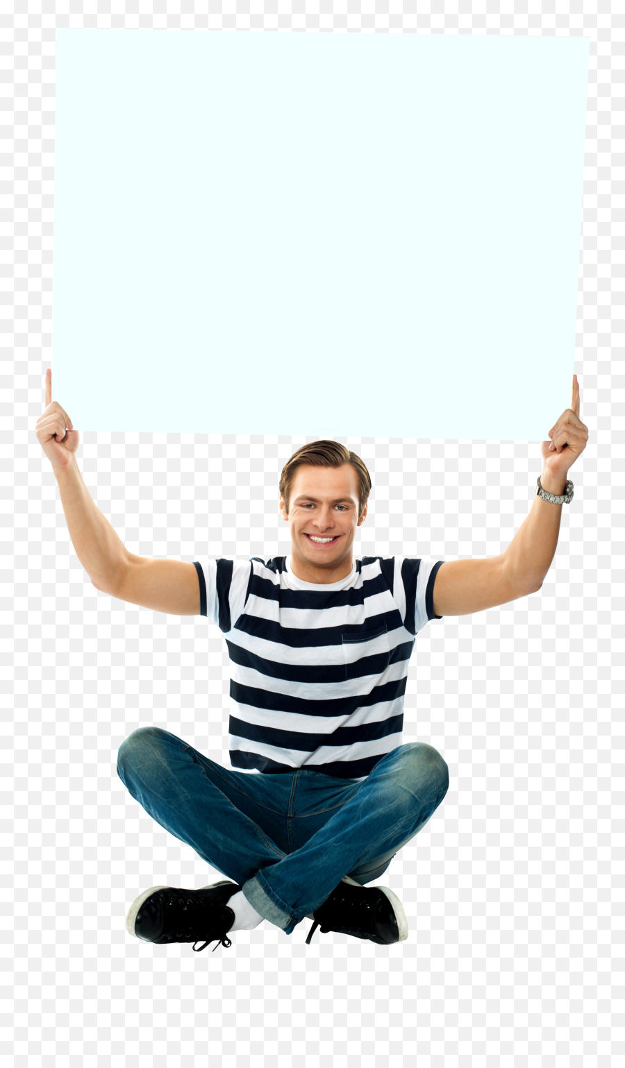 Men Holding Banner Png Image Hold - Men Hold A Banner,Banners Png