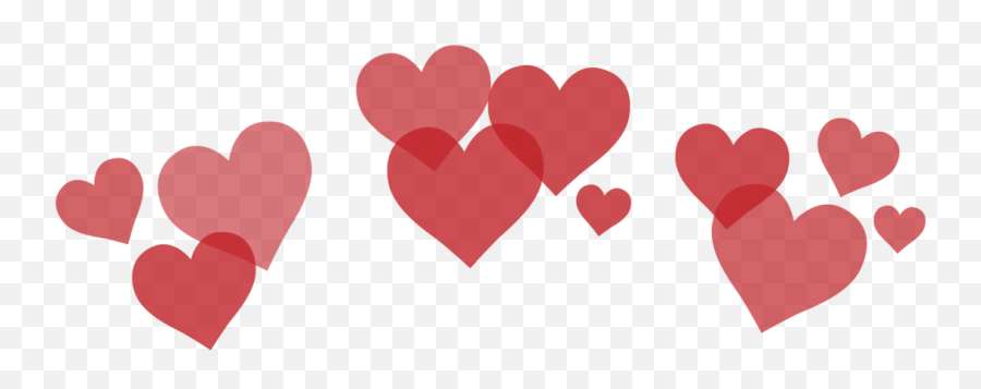 Snapchat Hearts Png - Red Heart Snapchat Filter,Macbook Hearts Png