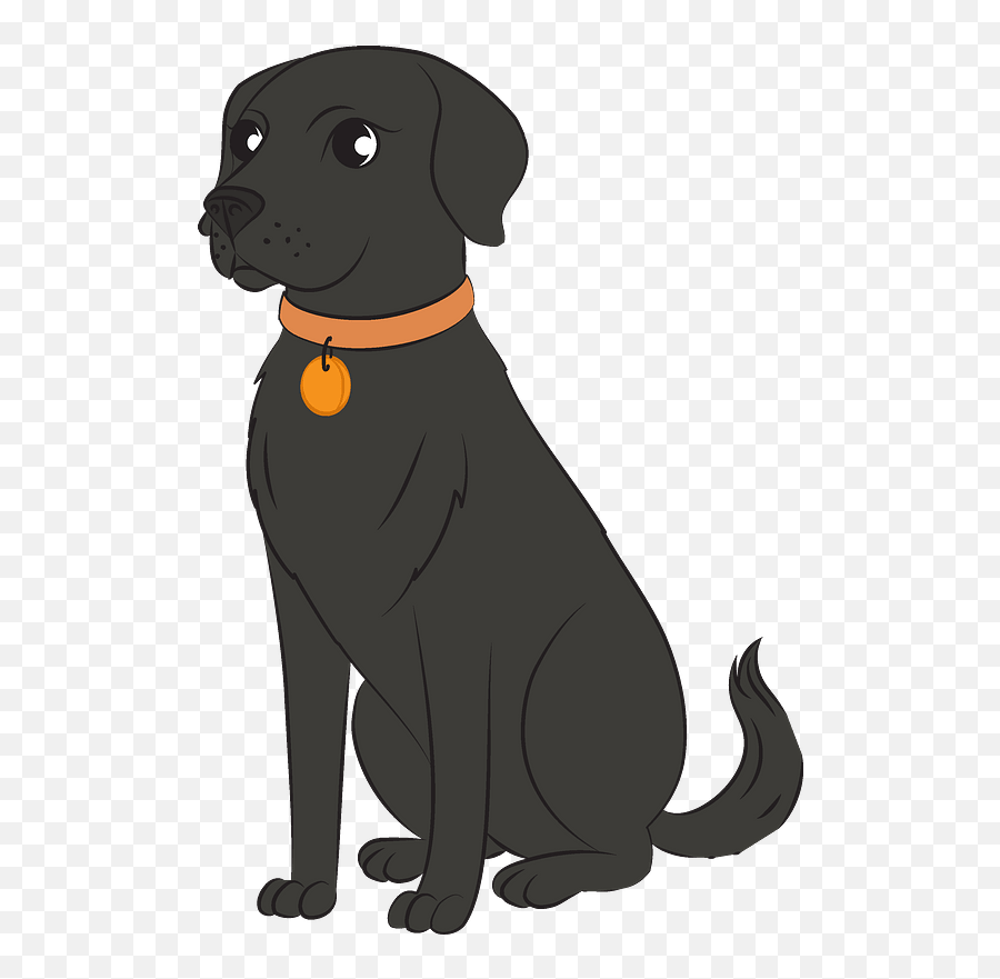 Black Lab Clipart - Cute Black Lab Clipart Png,Black Lab Png