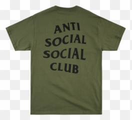 Anti Social Club Assc Army Green - Unisex Png,Anti Social Social Club Logo