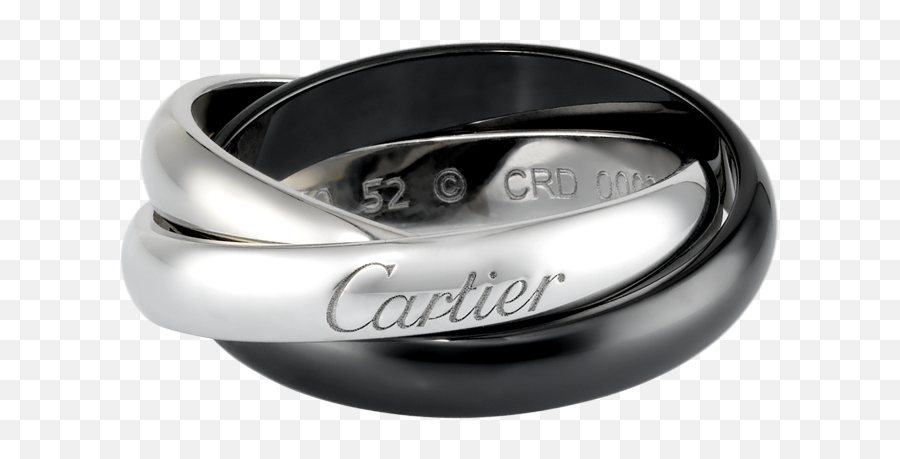 For Him Cartieru0027s Trinity Black U0026 White Ring And - Trinity Cartier Men Png,Black Ring Png