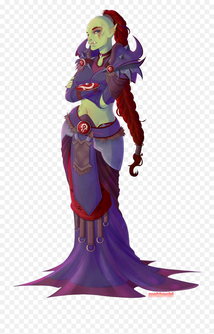 Download Orc Warlock - Full Size Png Image Pngkit Orc Queen,Warlock Png