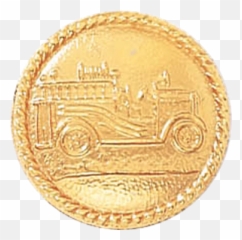 Download Fire Truck Seal With Rope Border - Coin PNG Image Solid
