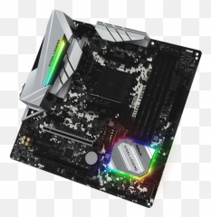 Asrock B450m Steel Legend Am4 Amd Promontory B450 Sata 6gbs Usb 31 Hdmi Micro Atx Motherboard - Mother Asrock Steel Legend Png,Motherboard Png