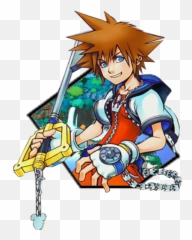 Sora - Kingdom Hearts Kingdom Hearts Ii Roxas Kingdom Kingdom Hearts Classic Sora Png,Roxas Png