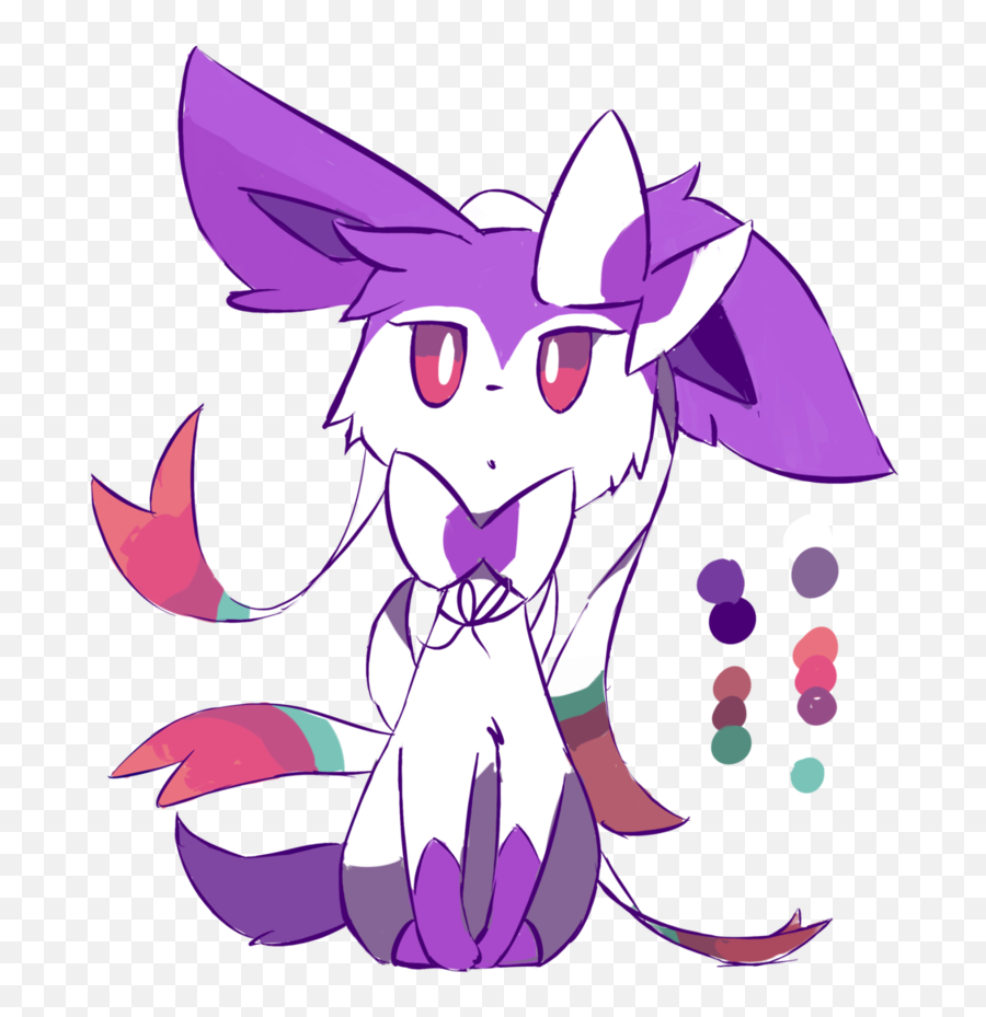 Purpleninfy - Purple And Blue Sylveon Png,Sylveon Png