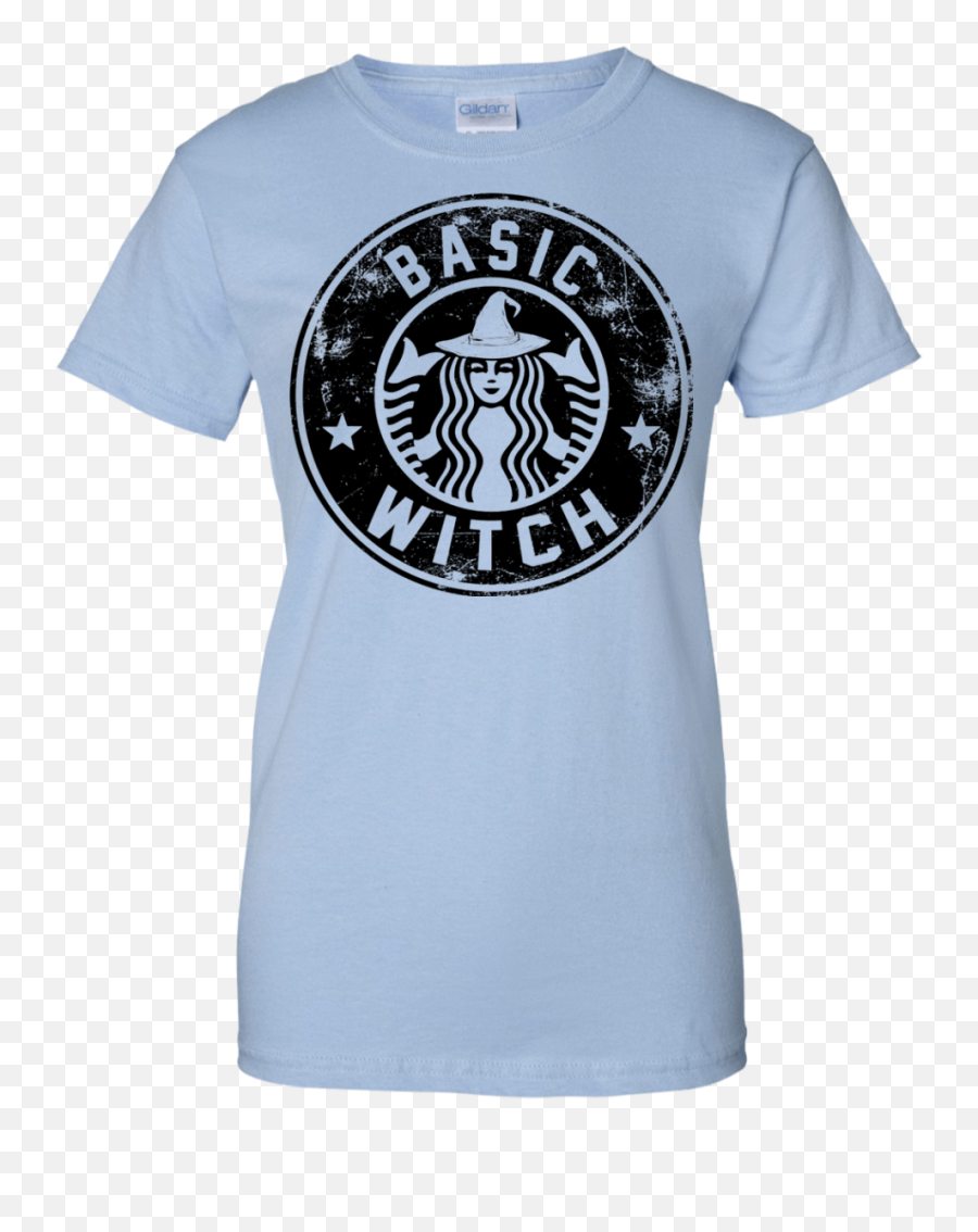 Starbucks - Basic Witch Shirt Hoodie Halloween Tshirt Pink Starbucks Logo Png,Starbucks Logo Font