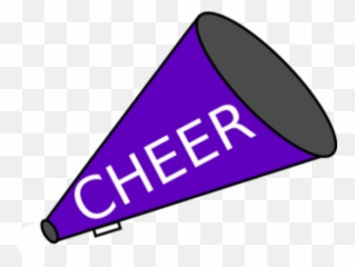 Cheerleader Clipart Megaphone - Purple And Gold Draw Horn png