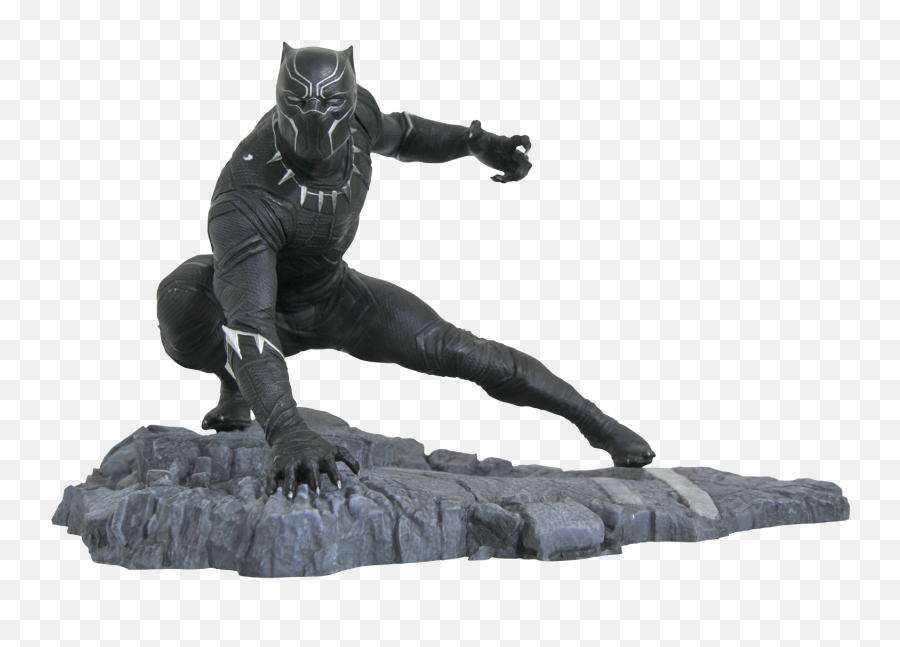Tchalla Stalks His Prey In The Form Of - Black Panther Marvel Figure Png,T'challa Png