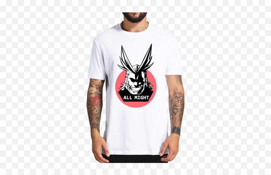 My Hero Acadamia - All Might Red Background Tshirt T Png,All Might Transparent