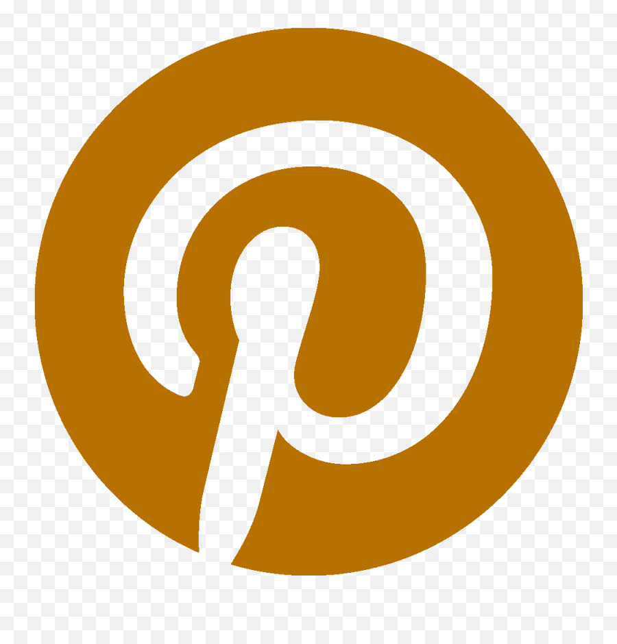 Gold Pinterest Logo Png Clipart - Full Size Clipart 834760,Pinterest Png