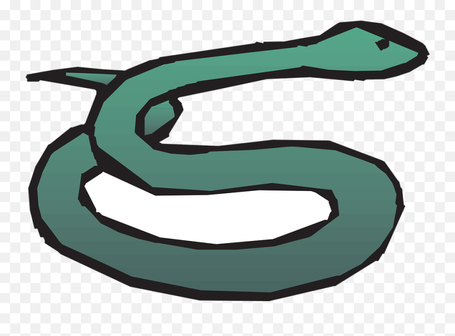 Snake Green Slithering Curled Slither - Snake Png Simple,Slither.io Logo