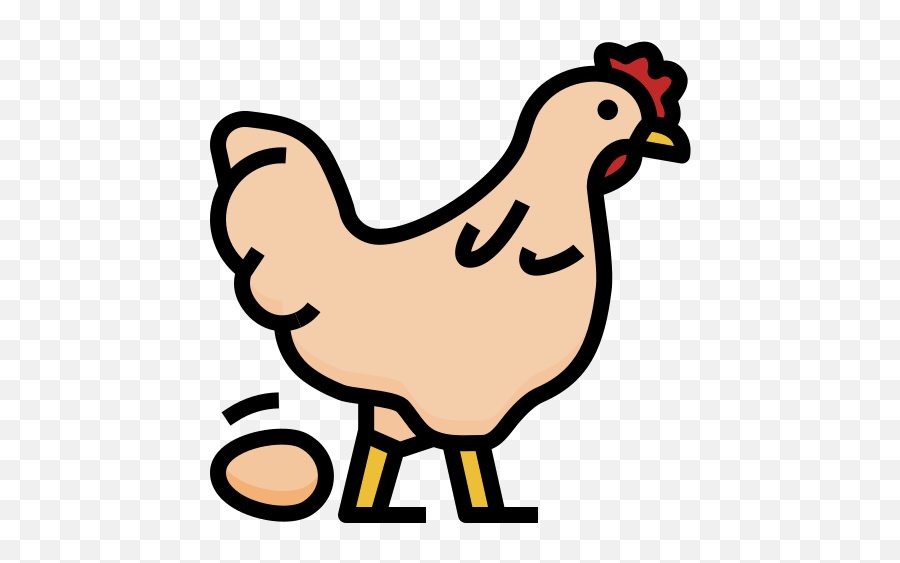 Poultry Free Icons Cartoon Animals Vector Icon Design - Poultry Png,Chicken Icon Vector