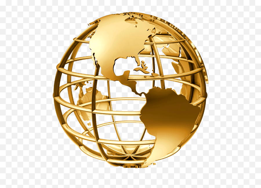Golden Globe Transparent Png - Rhapsody Evangelistic Outreach Network,Globe Silhouette Png