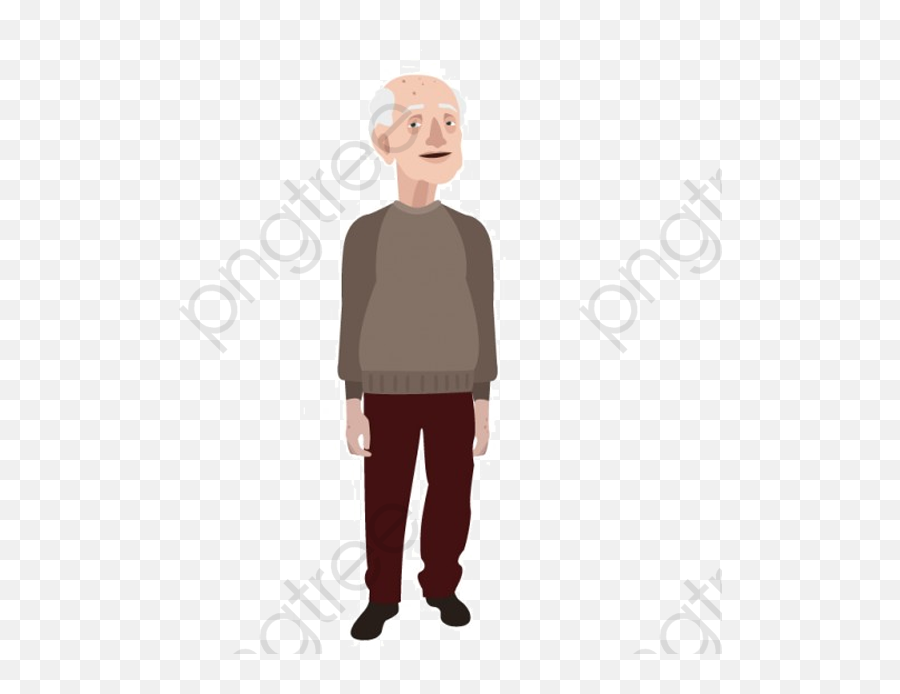 Hand Painted Grandfather - Old People Icon Clipart Full Old Person Free Vector Png,Old Man Icon