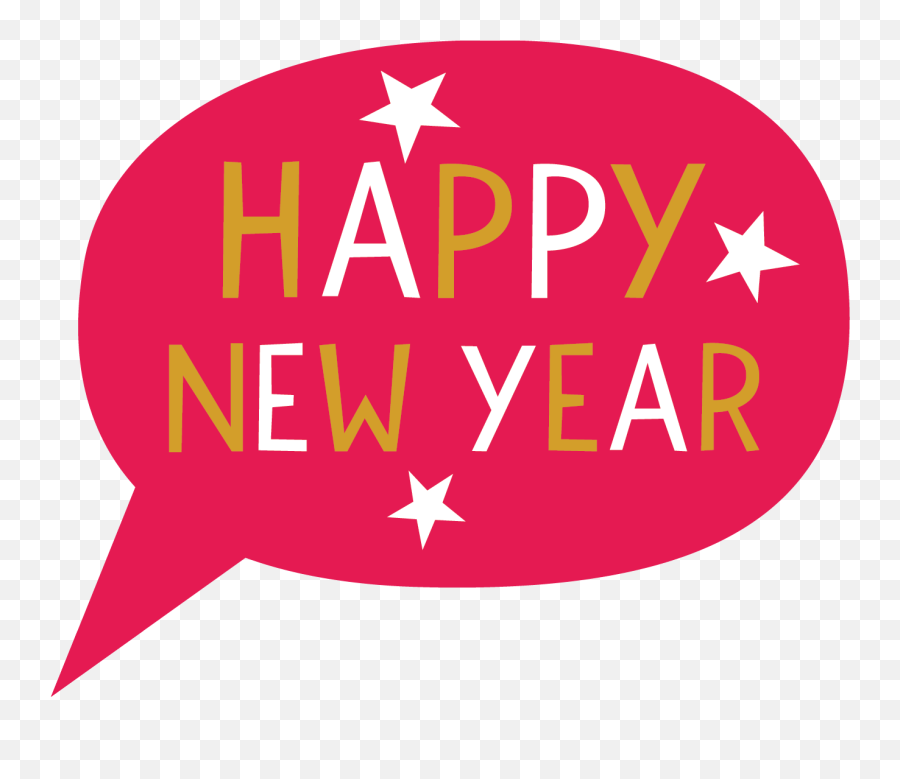 Happy New Year Speech Bubble - Language Png,Happy New Year Icon
