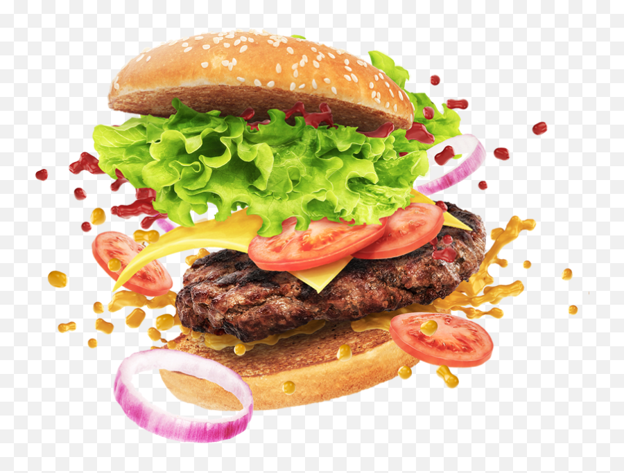 Burger Png Fast Food - High Resolution Burger Png,Burger Png