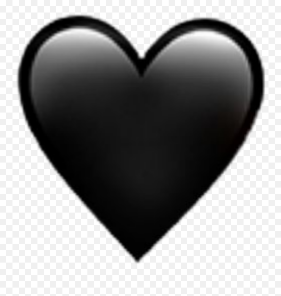Black Heart Emoji Heartemoji Bla - Black Emoji Love Heart Png,Black Heart Transparent