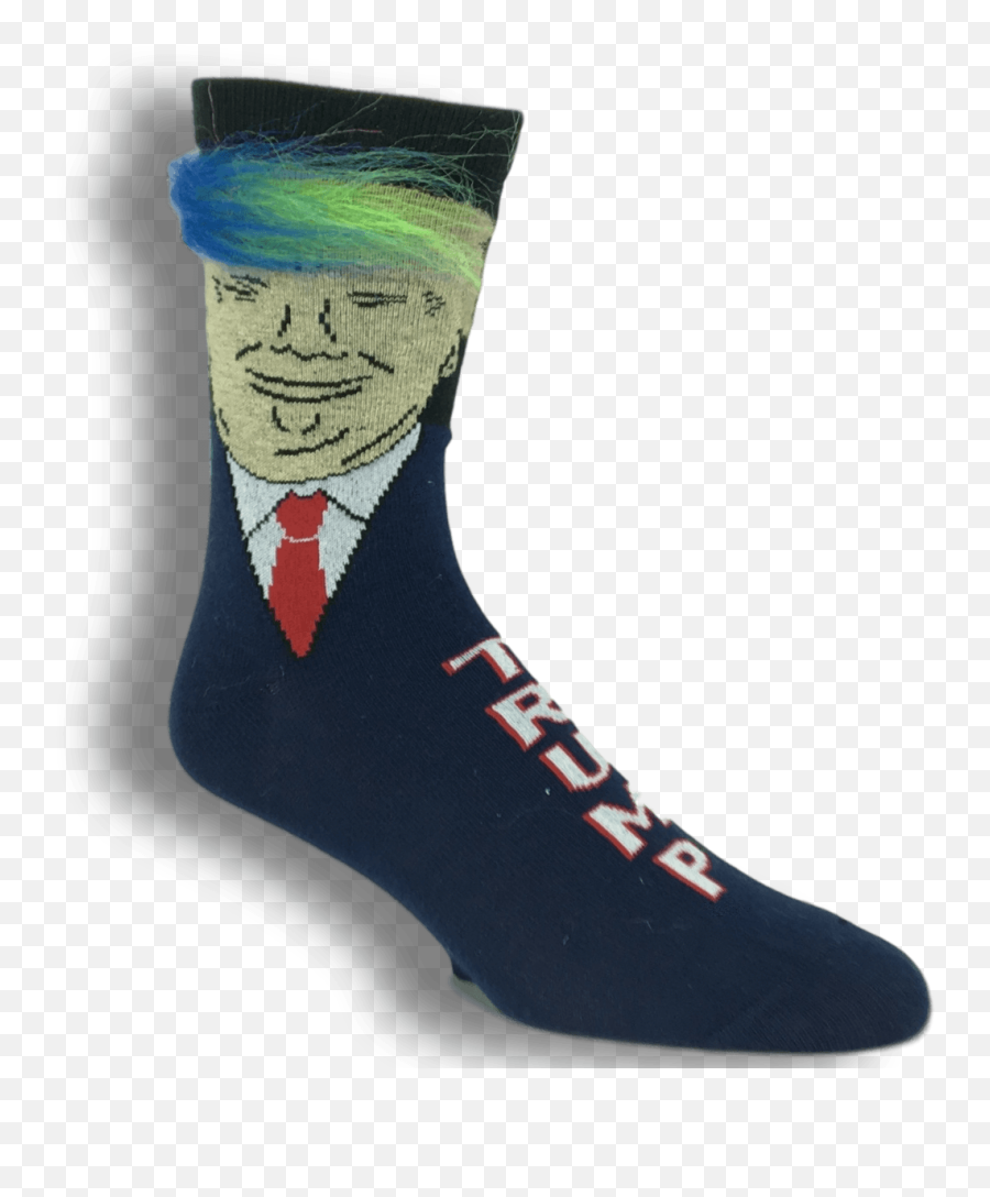 Trump Rainbow Hair Socks - Donald Trump Socks With Hair Png,Donald Trump Hair Png
