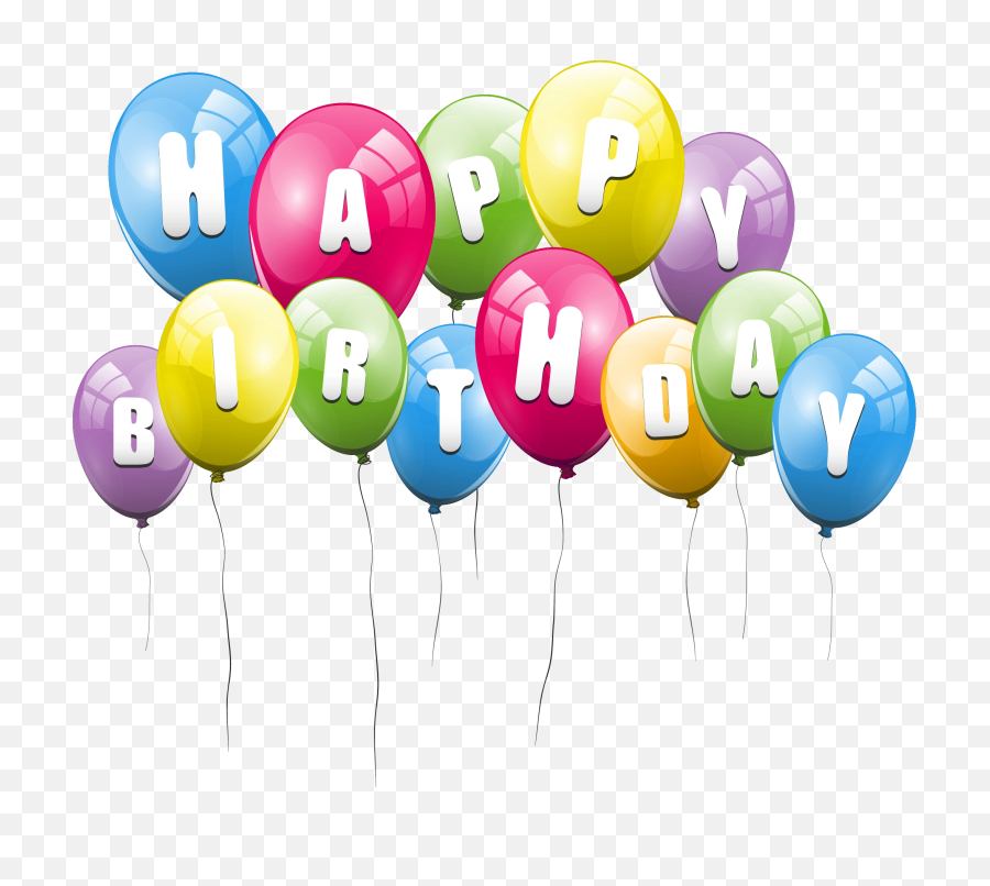 Download Free Png Transparent Balloons Happy - Happy Birthday Balloons Png Transparent Background,Happy Transparent Background