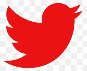 Red Twitter Logo Png Transparent