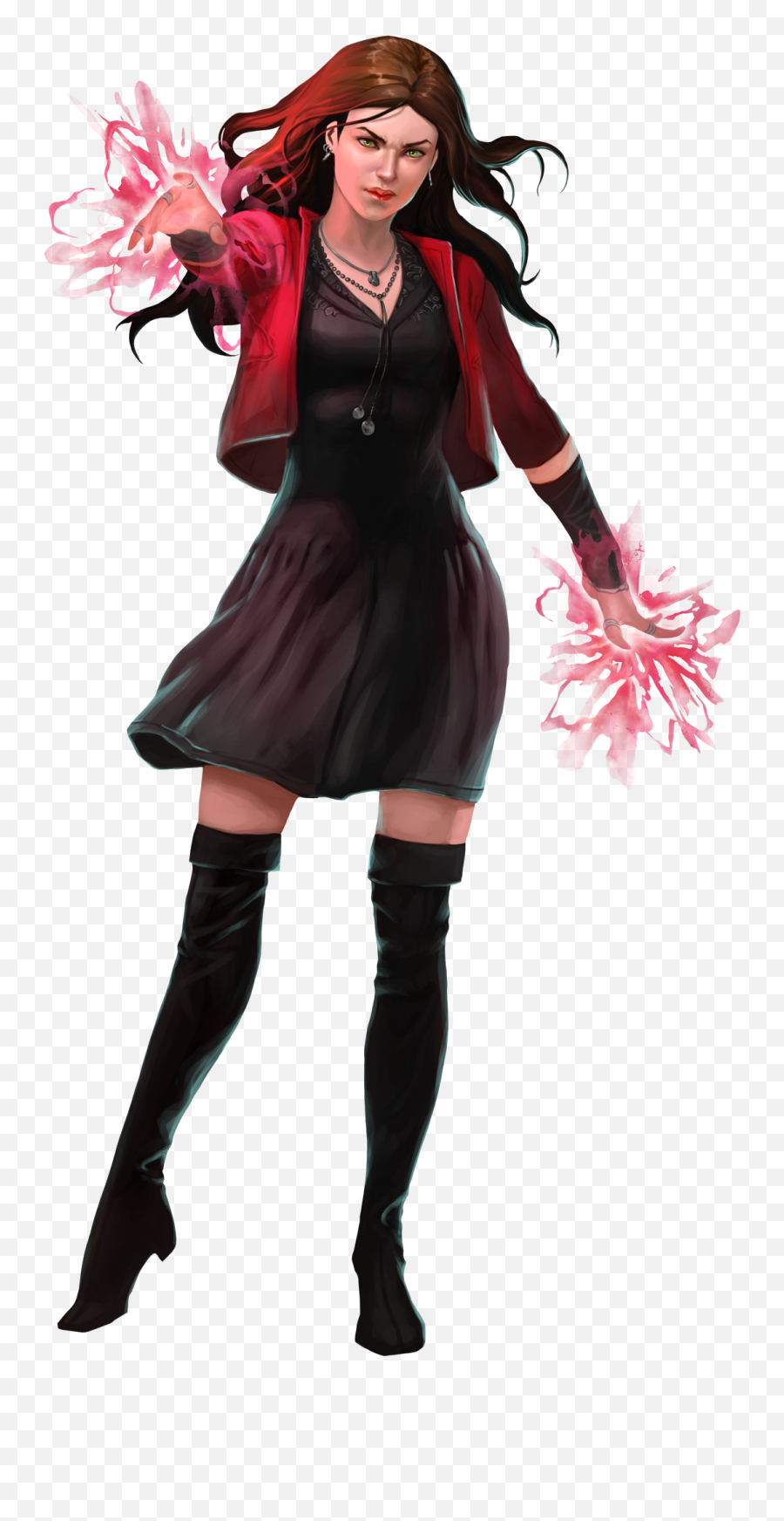 Download Scarlet Witch Png Clipart - Avengers Wanda Maximoff Cartoon,Scarlet  Witch Transparent - free transparent png images 