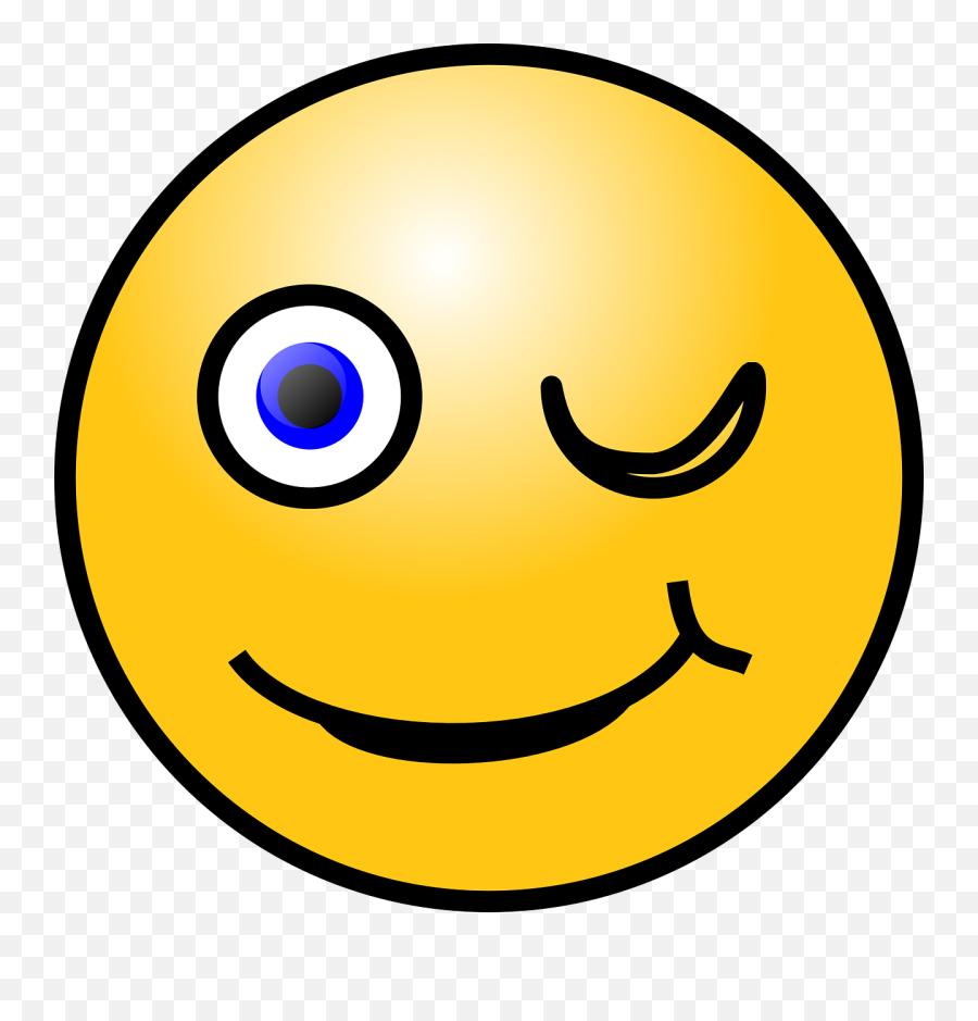 Winking Smiley Download Ico - Smiling Face Gif Png,Wink Png