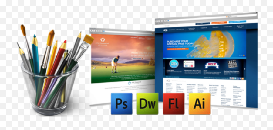 Web Design Company In Usa - Make Up Brush Set Png,Web Designing Png