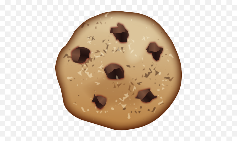 Chocolate Chip Cookie Emoji - Cookie Emoji Png,Skull Emoji Transparent