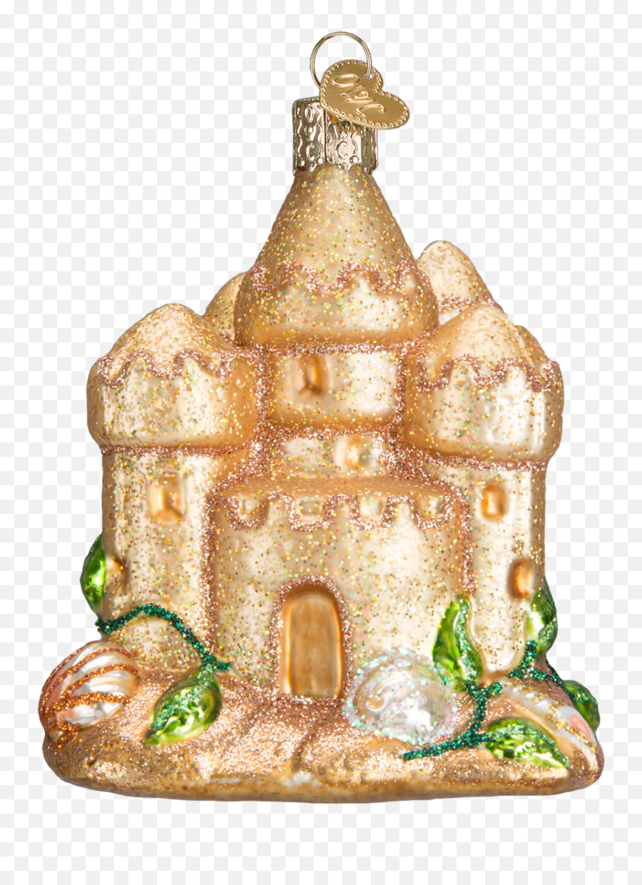 Sand Castle Glass Ornament - Illustration Png,Sand Castle Png