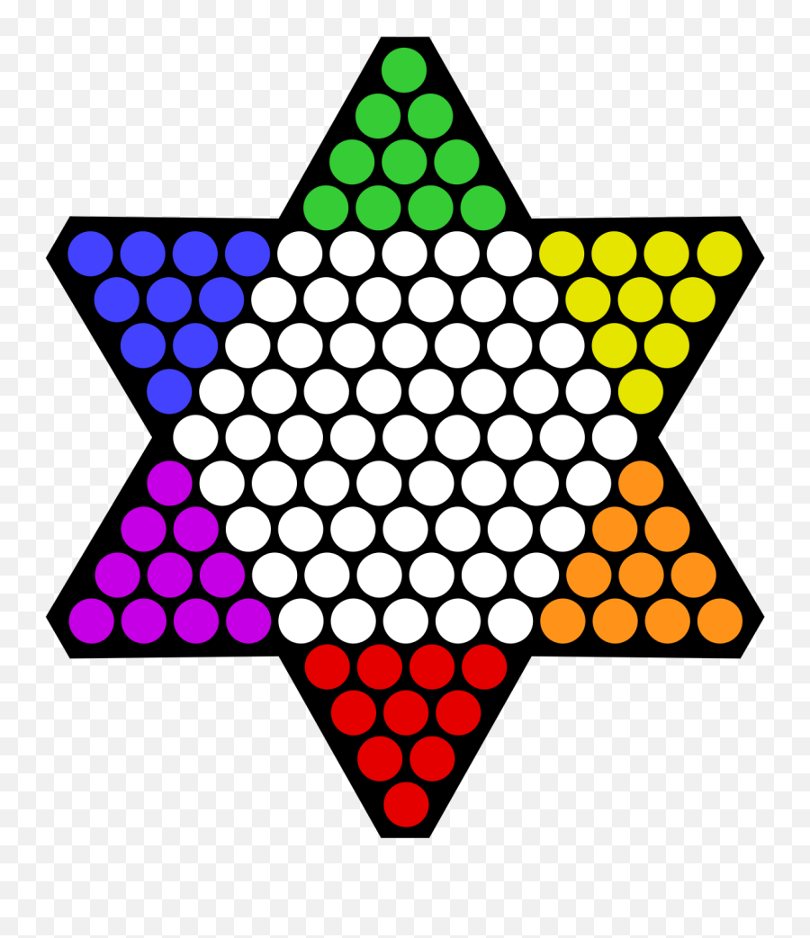 Chinese Checkers Start - Chinese Checkers Board Size Png,Checkers Png