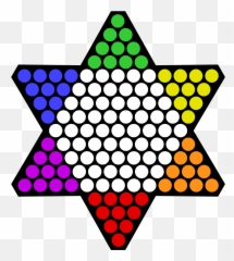 Chinese Checkers Start - Board Size png