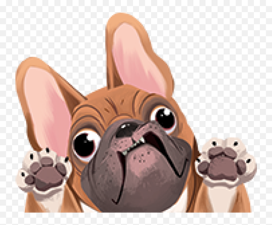 French Bulldog Mini Decal - Frenchie French Bulldog Cartoon Png,Bulldog Transparent