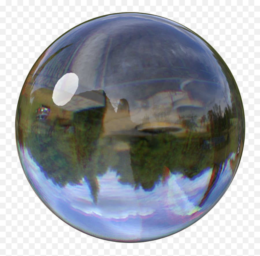 Blenderkit Glass Material Dispersion By Gary Tang Ho Ting - Sphere Png,Glass Reflection Png