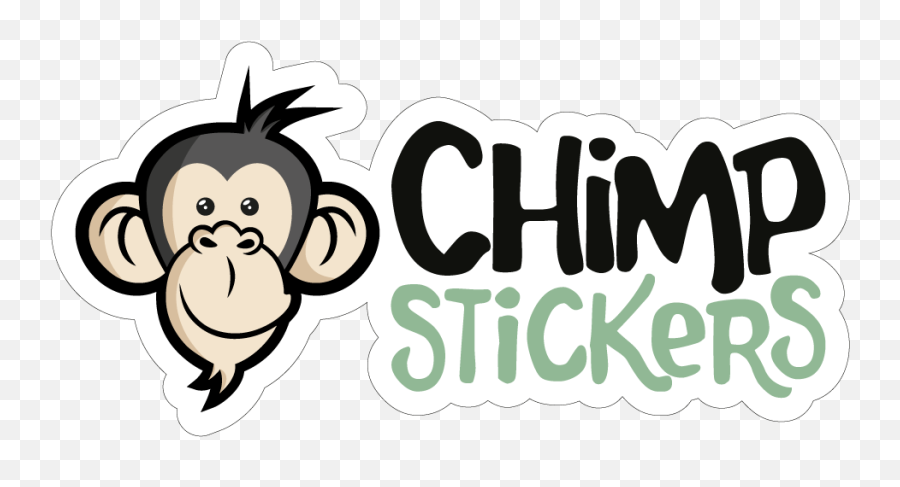 Logo Chimp Stickers - Clip Art Png,Chimp Png