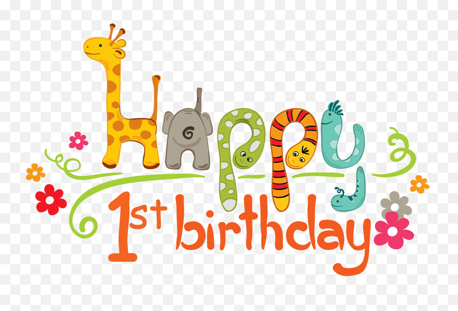1st Birthday Png Transparent Image - 1st Happy Birthday 1 Year Old Boy,First Birthday Png