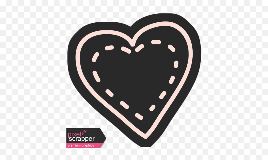 Heart Black Graphic - Heart Png,Heart With Eyes Logo